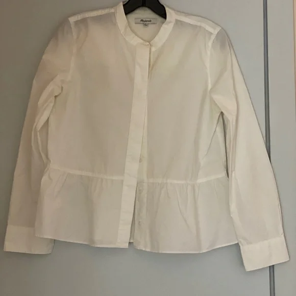 White Button-Up Blouse - Picture 2 of 6